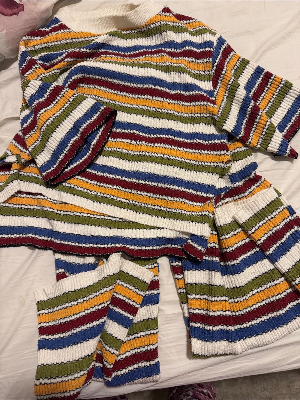 Free People over the rainbow Knit Set - Ankle Cropped Pants